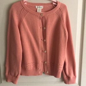 Olive Juice button down sweater - size Medium (5-6)- terra cotta color